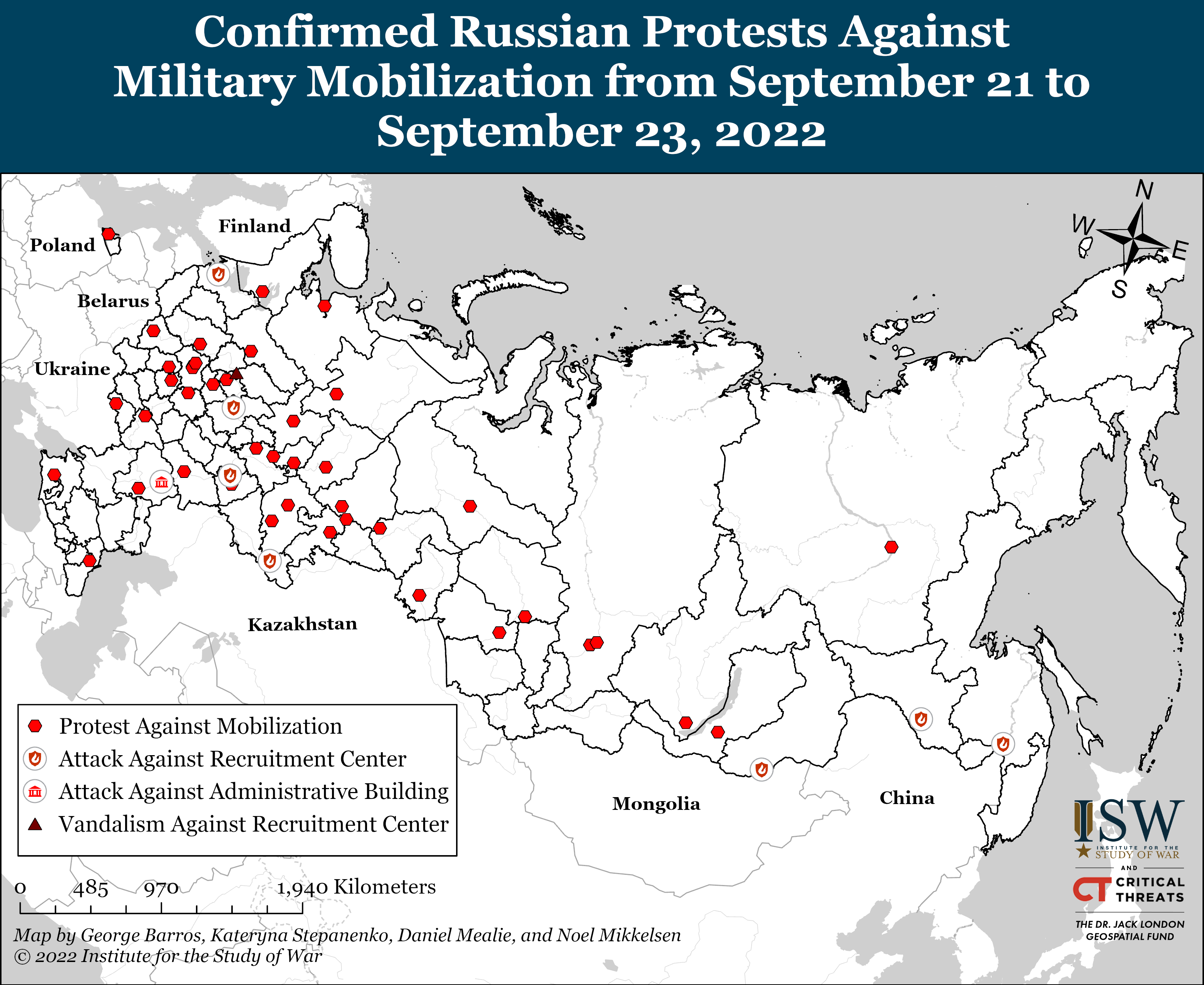 Russian Offensive Campaign Assessment, September 23 | Institute For The ...